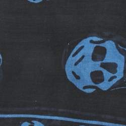 Alexander McQueen Blue Skull Print Modal Blend Scarf
