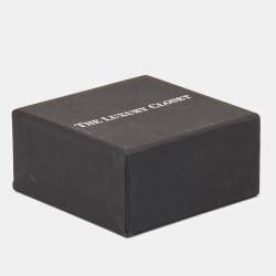 Pre Owned Alexander McQueen Crystals Silver Tone Brooch