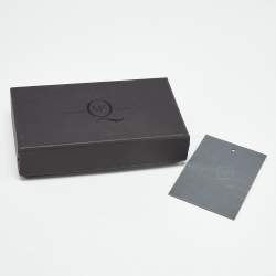 Pre Owned Alexander McQueen Silver Tone Metal Logo Plaque Key Chain