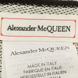 Pre Owned Alexander McQueen Black Skull Pattern Wool Shawl