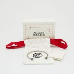 مملوكة مسبقًا سوار أليكساندر ماكوين جمجمة كريستالات فضي اللون