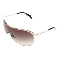 Alexander McQueen Gold/Brown Gradient 4158/S Shield Sunglasses 