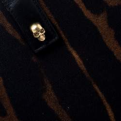 Alexander McQueen Ocelot Print Canvas IPad Case 