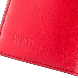 Pre Owned Alexander McQueen Pink Leather Heroine iPhone and Card Holder Case 
