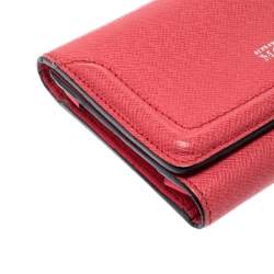 Pre Owned Alexander McQueen Pink Leather Heroine iPhone and Card Holder Case 