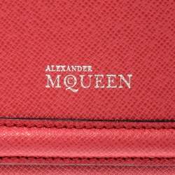 Pre Owned Alexander McQueen Pink Leather Heroine iPhone and Card Holder Case 
