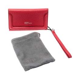 Pre Owned Alexander McQueen Pink Leather Heroine iPhone and Card Holder Case 