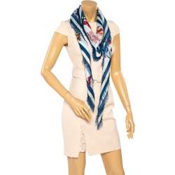 Alexander McQueen Butterfly-print Modal and Silk-blend Scarf