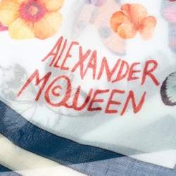 Alexander McQueen Butterfly-print Modal and Silk-blend Scarf