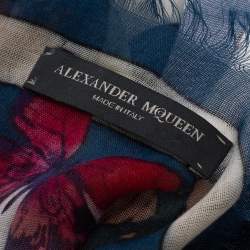 Alexander McQueen Butterfly-print Modal and Silk-blend Scarf