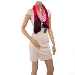 Alexander McQueen Multicolor Gradient Skull Patterned Fiber & Modal Scarf