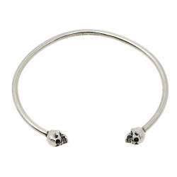 مملوكة مسبقًا سوار أليكساندر ماكون جمجمة توين لون فضي أنتيك 