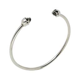 مملوكة مسبقًا سوار أليكساندر ماكون جمجمة توين لون فضي أنتيك 