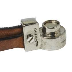 Alexander McQueen Bicolor Layered Leather Double Wrap Skull Bracelet
