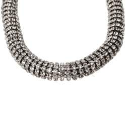 Alexander McQueen Crystal Tubular Choker Necklace