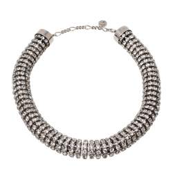 Alexander McQueen Crystal Tubular Choker Necklace