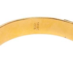 Alexander McQueen Red Enamel Skull Bangle Bracelet