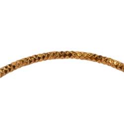 Alexander McQueen Twin Skull Gold Tone Open Cuff Bracelet 
