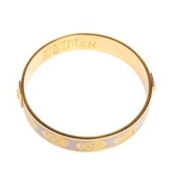Alexander McQueen Bicolor Enamel Skull Bangle Bracelet