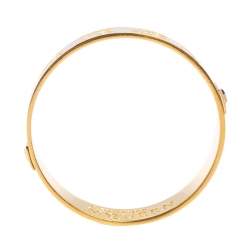 Alexander McQueen Bicolor Enamel Skull Bangle Bracelet