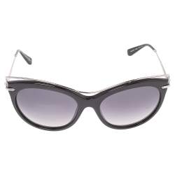 Alexander McQueen Black/ Grey Gradient AMQ 4273/S Cat Eye Sunglasses