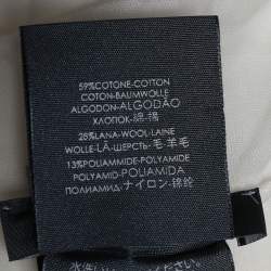 Pre Owned Alexander McQueen Ivory Skull Patterned Cotton Scarf