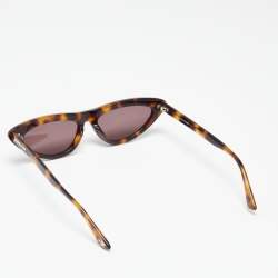 Alexander McQueen Turquoise Brown MQ0235S Cat Eye Sunglasses