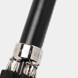 Pre Owned Alexander McQueen Black Dancing Skeleton Print Nylon Long Umbrella