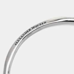 Alexander McQueen Silver Tone Skull Cuff Bracelet