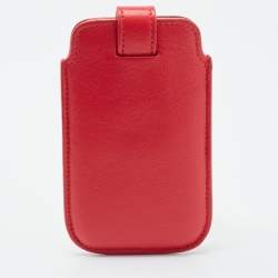 Alexander McQueen Red/Orange Skull Embellished iPhone 5/5s Cover