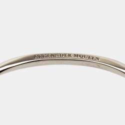 Alexander McQueen Silver Tone Skull Cuff Bracelet
