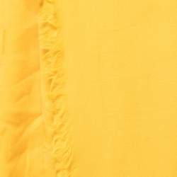 Pre Owned Alexander McQueen Yellow Wool Graffiti Logo Jacquard Square Scarf