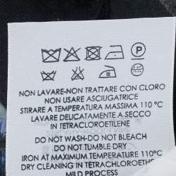 Pre Owned Alexander McQueen Black Rose Skull Print Wool & Modal Scarf