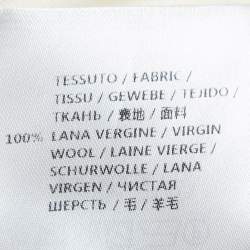 Pre Owned Alexander McQueen Beige Wool Pleated Mini Dress S