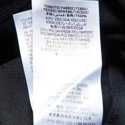 Pre Owned Alexander McQueen Black Jersey Full Sleeves Bodysuit L