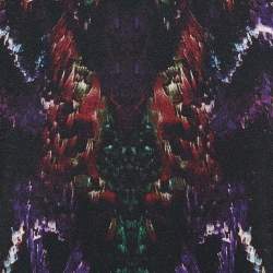 Pre Owned Alexander McQueen Black Printed Velvet and Wool Mini Dress M