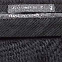 Pre Owned Alexander McQueen Navy Blue Trousers M