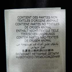 Pre Owned Alexander McQueen Black Leather Peplum Biker Jacket  M