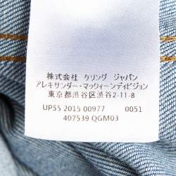 Alexander McQueen Blue Denim Buttoned Front Dress L