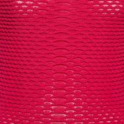 Pre Owned Alexander McQueen Pink Textured Knit Sheath Dress S