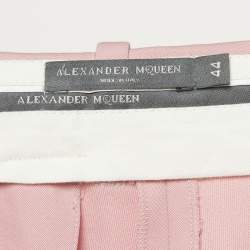 Alexander McQueen Pink Wool Formal Trousers M