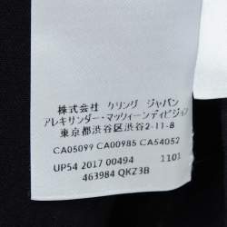 Pre Owned Alexander McQueen Black Logo Print Cotton Knit T-Shirt XL