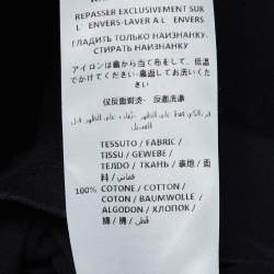 Pre Owned Alexander McQueen Black Logo Print Cotton Knit T-Shirt XL