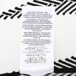 Pre Owned Alexander McQueen Black/White Knit Flared Mini Skirt M