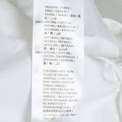 Pre Owned Alexander McQueen White Poplin Ruffled High-Low Mini Dress M