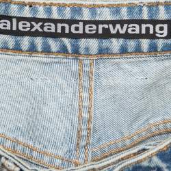 Pre Owned Alexander Wang Light Blue Denim Wide Leg  Jeans M Waist 29"