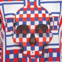 Pre Owned Alexander McQueen Multicolor Skull Print Crew Neck T-Shirt M