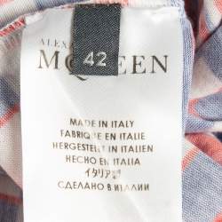 Pre Owned Alexander McQueen Multicolor Skull Print Crew Neck T-Shirt M