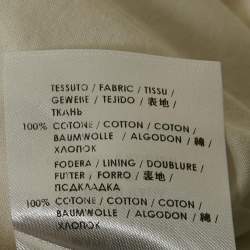 Pre Owned Alexander McQueen Cream Cotton Sleeveless Mini Dress XS