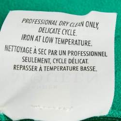 Pre Owned Alexander McQueen Green Jersey Pleated Mini Dress M